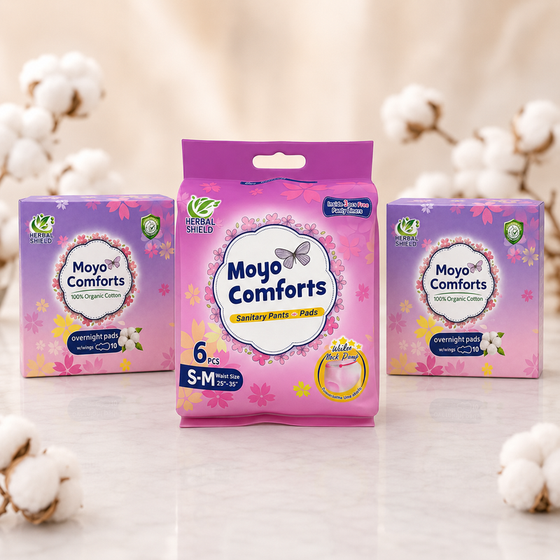 2 Pack Overnight Pads + 1 Pack Sanitary Pants