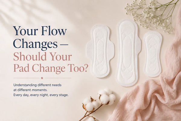 Moyo Comforts Maxi Overnight and Maternity organic cotton pads for different care needs