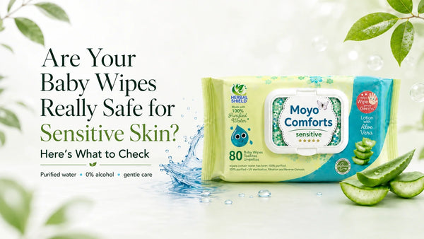 Moyo Comforts Sensitive Baby Wipes for babies with sensitive skin