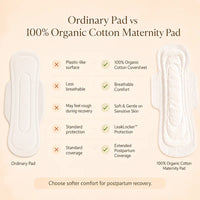 Moyo Comforts maternity pads size and feature guide for postpartum care in Mombasa, Kenya