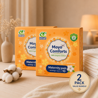 2 Pack Maternity Pads - 100% Organic Cotton