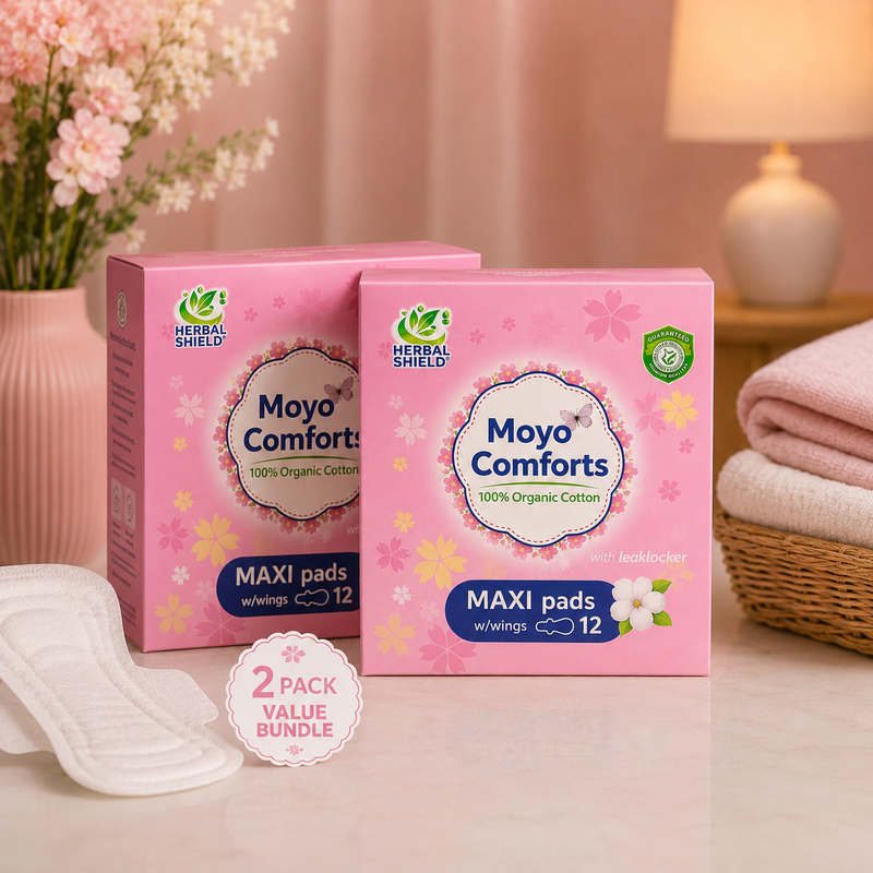 2 Pack Maxi Pads - 100% Organic Cotton