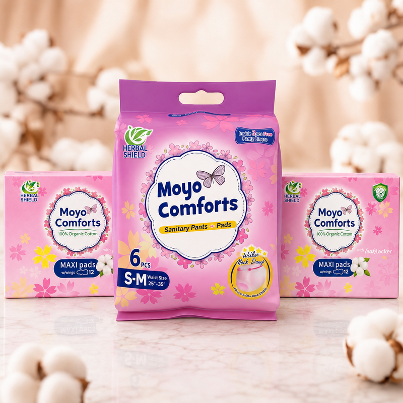 2 Pack Maxi Pads + 1 Pack Sanitary Pants