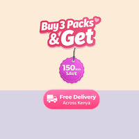 Moyo Comforts Buy 3 Packs offer with KES 150 savings and free delivery across Kenya.