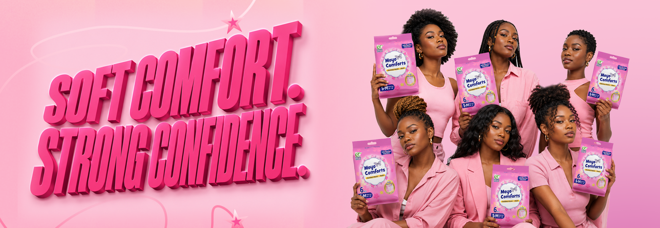 Moyo Comforts leak-proof sanitary pants for comfortable and confident period protection.