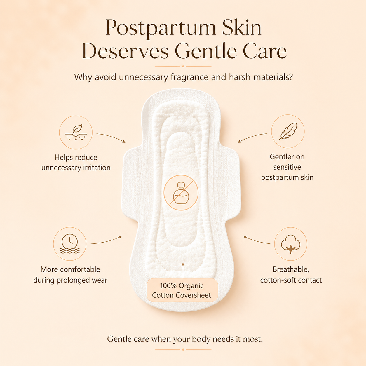 2 Pack Maternity Pads - 100% Organic Cotton